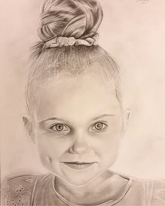 Handgezeichnete Portrait DIN A4